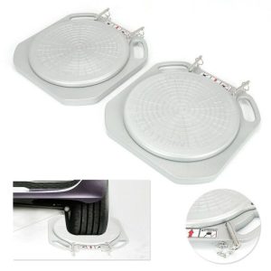2 Wheel Durable Car Front End Wheel Alignment Turntable Turn Plates Tools