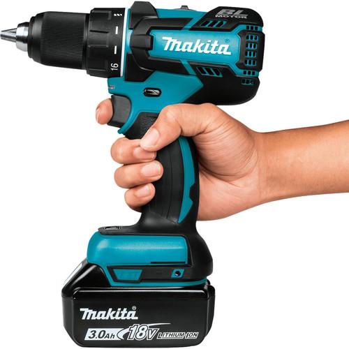 Makita 18V LXT Lithium-Ion Brushless Compact 1/2 in. Cordless Drill Driver Kit (3 Ah) - XFD061 - Image 4