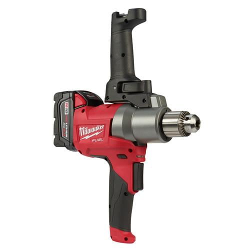 Milwaukee 2810-22 M18 FUEL Lithium-Ion 1/2 in. Cordless Mud Mixer with 180-Degree Handle Kit (5 Ah) - Image 2