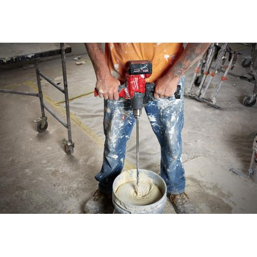 Milwaukee 2810-22 M18 FUEL Lithium-Ion 1/2 in. Cordless Mud Mixer with 180-Degree Handle Kit (5 Ah) - Image 4