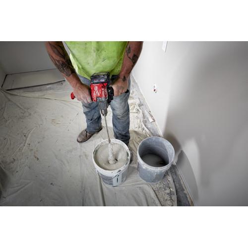 Milwaukee 2810-22 M18 FUEL Lithium-Ion 1/2 in. Cordless Mud Mixer with 180-Degree Handle Kit (5 Ah) - Image 6