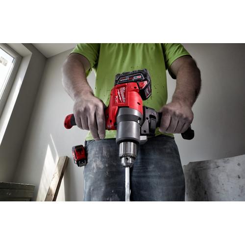 Milwaukee 2810-22 M18 FUEL Lithium-Ion 1/2 in. Cordless Mud Mixer with 180-Degree Handle Kit (5 Ah) - Image 8