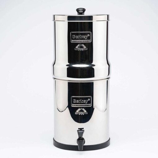 Big Berkey BK4X2 Countertop Water Filter System with 2 Black Berkey Elements and 2 Fluoride Filters