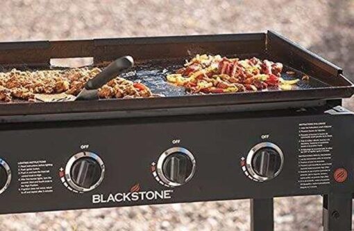 Blackstone 1554 Cooking 4 Burner Flat Top Gas Grill Propane Fuelled Restaurant Grade Professional 36§ Outdoor Griddle Station with Side Shelf, 36 Inch, Black - Image 2