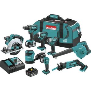 Makita 18V LXT Cordless Lithium-Ion 8-Piece Combo Kit (3 Ah) - XT801X1