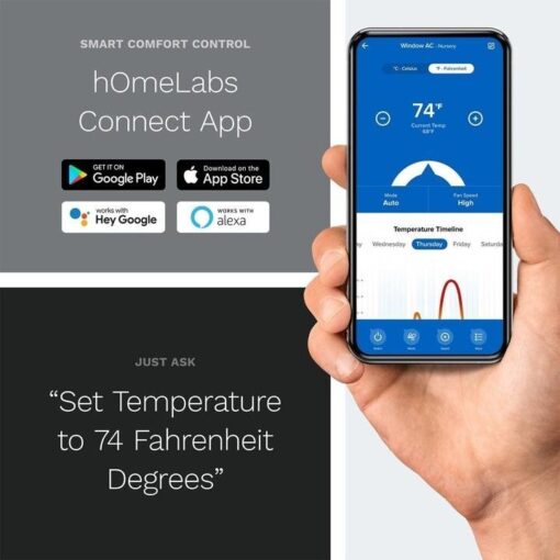 6,000 BTU Wi-Fi Window Air Conditioner - Image 4