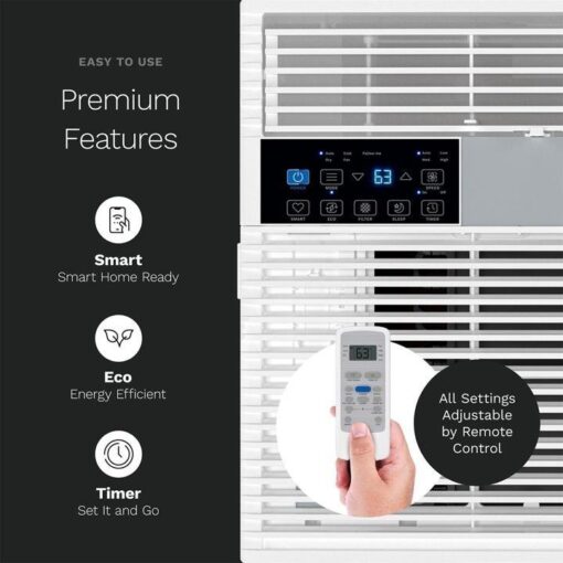6,000 BTU Wi-Fi Window Air Conditioner - Image 6
