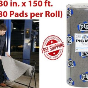 New Pig 25400 Universal Medium-Weight Absorbent Mat Roll 180 Pads