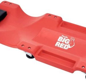 Molded Plastic Rolling Garage/Shop Creeper 40" Mechanic Cart with Padded Headrest