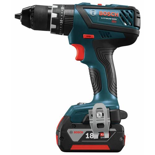 Factory Reconditioned Bosch 18V Lithium-Ion 1/2 in. Cordless Hammer Drill Driver Kit (4 Ah) - HDS181A-01-RT - Image 2