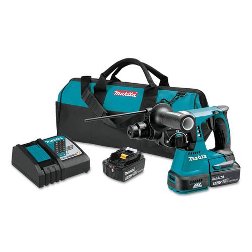 Makita 18V LXT Lithium-Ion Brushless 1 in. Cordless Rotary Hammer Kit (5 Ah) - XRH01T