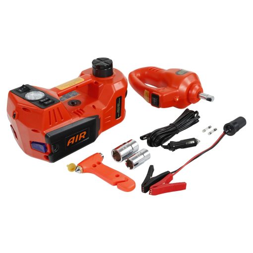 Electric Car Jack Kit with Impact Wrench Hydraulic Floor Jack 5Ton 12V Tire Change