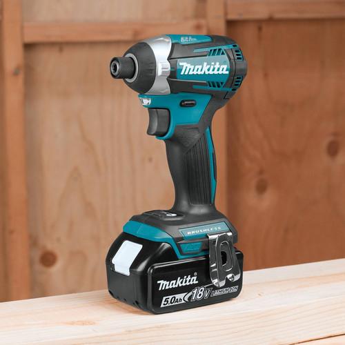 Makita 18V LXT 5.0 Ah Lithium-Ion Brushless Cordless 4-Piece Combo Kit - XT451T - Image 10
