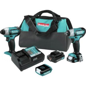 Makita 12V-1.5 Ah-3-Piece. MAX CXT Li-Ion Combo Kit - CT324
