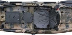 BKC UH-RA220 11.5 foot Riptide Angler Sit On Top Fishing Kayak with Paddles and Upright Chair and Rudder System Included (Camo) - Image 2