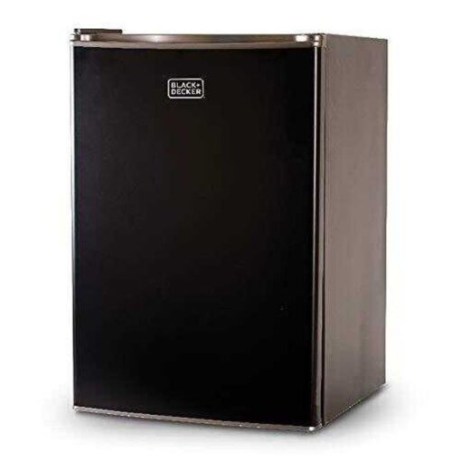 BCRK25B Compact Refrigerator Energy Star Single Door Mini Fridge with Freezer, 2.5 Cubic Feet, Black