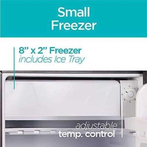 BCRK25B Compact Refrigerator Energy Star Single Door Mini Fridge with Freezer, 2.5 Cubic Feet, Black - Image 7