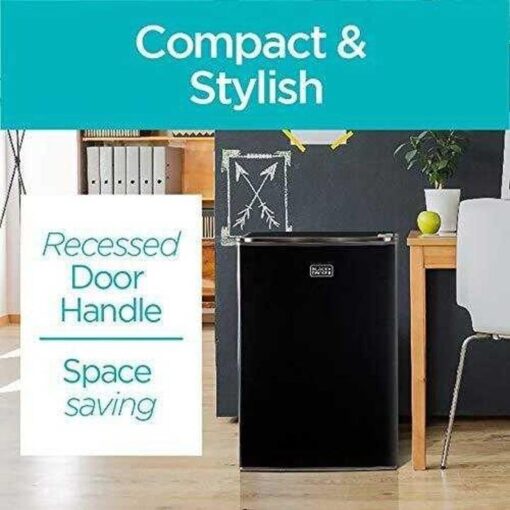 BCRK25B Compact Refrigerator Energy Star Single Door Mini Fridge with Freezer, 2.5 Cubic Feet, Black - Image 6