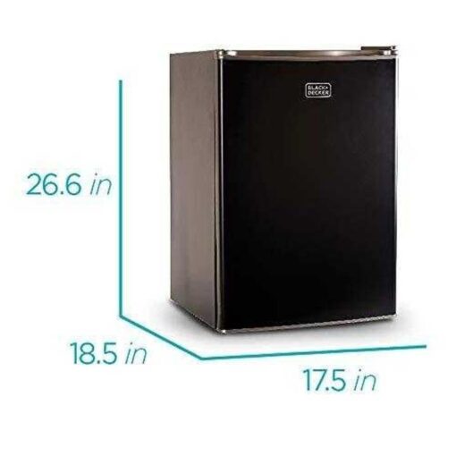 BCRK25B Compact Refrigerator Energy Star Single Door Mini Fridge with Freezer, 2.5 Cubic Feet, Black - Image 8