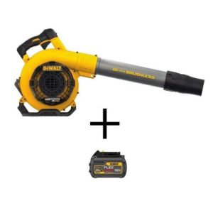 DEWALT 129 MPH 423 CFM 60V MAX Lithium Ion Cordless FLEXVOLT Handheld Leaf Blower with (2) 3.0Ah Batteries and Charger Included