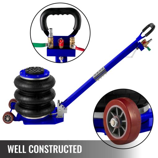 VEVOR Triple Bag Air Pneumatic Jack 5 Ton Lift Jack 11000 lbs Heavy Duty 15.75" - Image 3