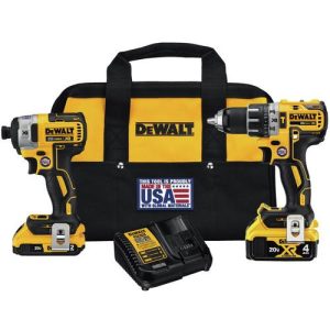 Factory Reconditioned DEWALT 20V MAX XR Hammer Drill-Driver & Impact Driver Combo Kit - DCK287D1M1R