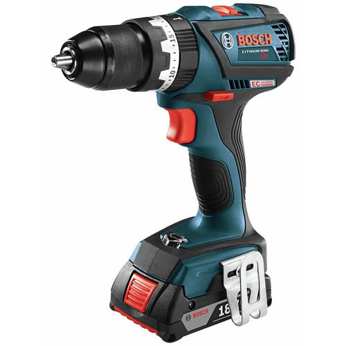 Factory Reconditioned Bosch 18V Lithium-Ion Brushless Compact Tough 1/2 in. Cordless Hammer Drill Kit (2 Ah) - HDS183-02-RT - Image 3