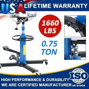 0.75Ton 2Stage Hydraulic Transmission Jack Stand Lifter Hoist Car Lift 1660LBS