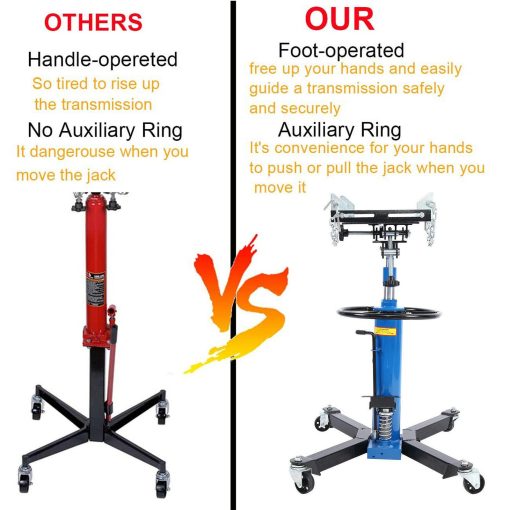 0.75Ton 2Stage Hydraulic Transmission Jack Stand Lifter Hoist Car Lift 1660LBS - Image 11