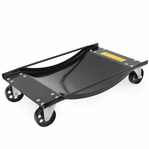 Set of 2-Piece Rolling Vehicle Auto Car tire Dolly Wheels Garage Handle 1000 lbs - Image 4