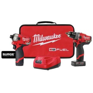 Milwaukee 2582-22 M12 FUEL Hydraulic Driver – Drill Driver Combo Kit
