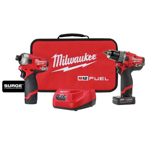 Milwaukee 2582-22 M12 FUEL Hydraulic Driver – Drill Driver Combo Kit