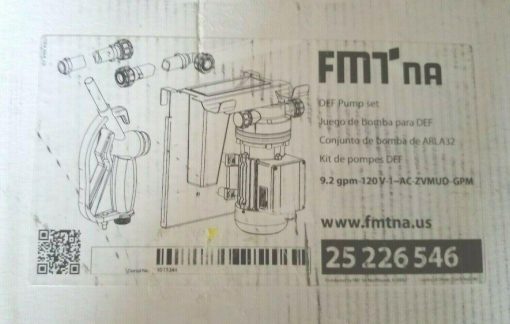 FMTna 120V 9.2 GPM DEF UREA Pump IBC Tote Kit Automatic Nozzle Made in Italy - Image 4