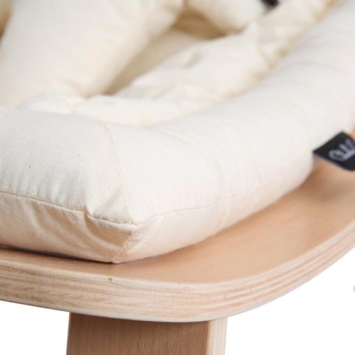 Charlie Crane LEVO Baby Rocker – Beech with Organic White - Image 4