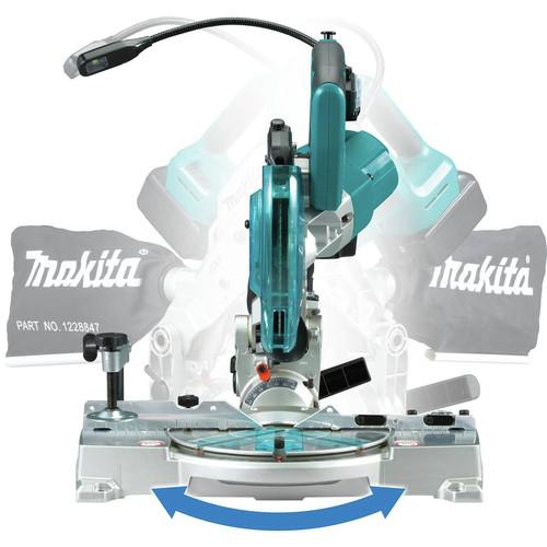 Makita 18V LXT Lithium-Ion Brushless 6-1/2 in. Compact Dual-Bevel Compound Miter Saw with Laser (Tool Only) - XSL05Z - Image 2