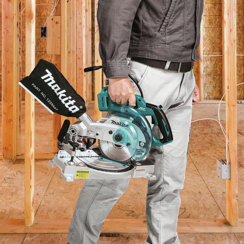 Makita 18V LXT Lithium-Ion Brushless 6-1/2 in. Compact Dual-Bevel Compound Miter Saw with Laser (Tool Only) - XSL05Z - Image 9