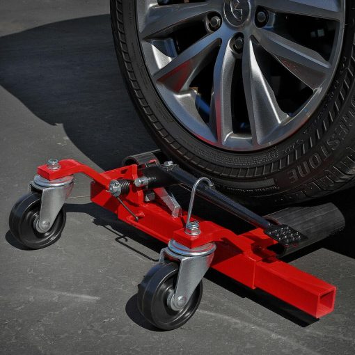 Set of 2 Car Truck 2500lb Vehicle Positioning Wheel Dolly Moving Auto Tire Lift - Image 2