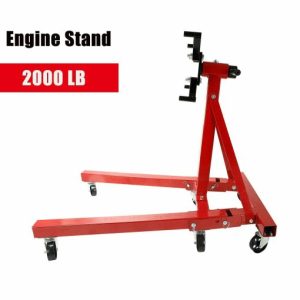2000 LBS Engine Stand Folding Motor Hoist Dolly Mover Auto Repair Jack Rotating