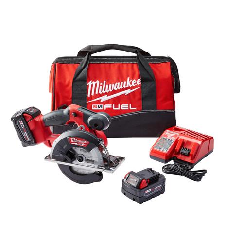 Milwaukee 2782-22 M18 FUEL 5.0 Ah Cordless Lithium-Ion FUEL Metal Cutting Circular Saw Kit