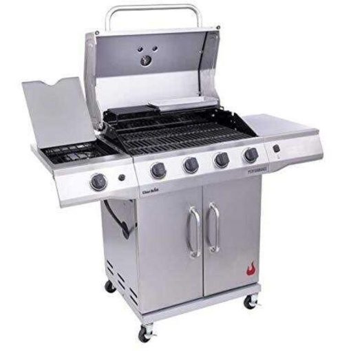 Char-Broil 463354021 Performance 4-Burner Cabinet Style Liquid Propane Gas Grill, Stainless Steel - Image 4