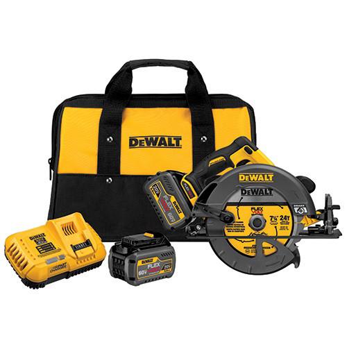 DEWALT FlexVolt 60V MAX Cordless Lithium-Ion 7-1/4 in. Circular Saw Kit with Batteries - DCS575T2