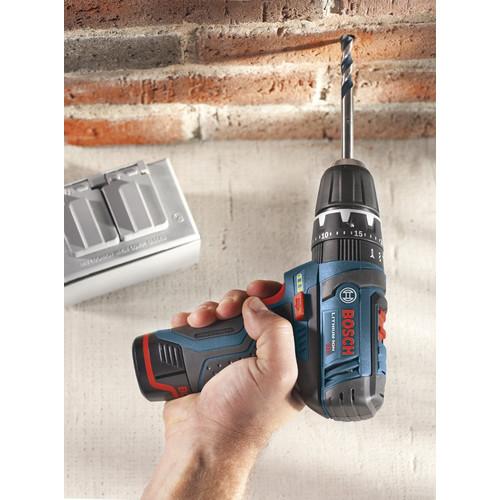 Bosch 12V Max Lithium-Ion Ultra Compact 3/8 in. Cordless Hammer Drill Kit (2 Ah) - PS130-2A - Image 5