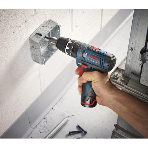 Bosch 12V Max Lithium-Ion Ultra Compact 3/8 in. Cordless Hammer Drill Kit (2 Ah) - PS130-2A - Image 6