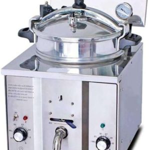 16L Pressure Fryer Commercial Electric Countertop Stainless Steel Cooking Machine Chicken Fish