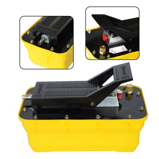 Air Hydraulic Foot Pedal Jack Pump Rotary Lift 10000 PSI 0.75-0.95/Lmin 2.3L USA - Image 2