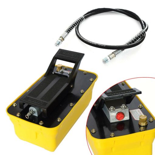 Air Hydraulic Foot Pedal Jack Pump Rotary Lift 10000 PSI 0.75-0.95/Lmin 2.3L USA - Image 4