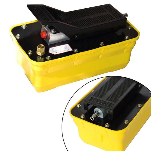 Air Hydraulic Foot Pedal Jack Pump Rotary Lift 10000 PSI 0.75-0.95/Lmin 2.3L USA - Image 7