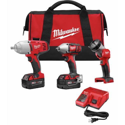 Milwaukee 2696-23 M18 Lithium-Ion 3-Tool Combo Kit