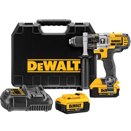 Factory Reconditioned DEWALT 20V MAX Lithium-Ion Premium 3-Speed 1/2 in. Cordless Hammer Drill Kit (4 Ah) - DCD985M2R