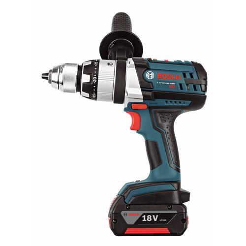 Factory Reconditioned Bosch 18V Lithium-Ion Brute Tough 1/2 in. Cordless Hammer Drill Driver Kit with Active Response Technology (4 Ah) - HDH181X-01-RT - Image 3